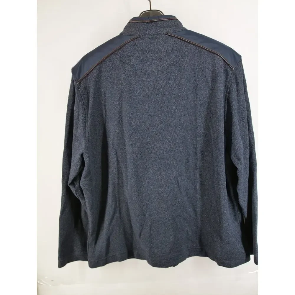 Johnston & Murphy Jacket Mens 2XL Gray Full Zip Pockets Lightweight Casual